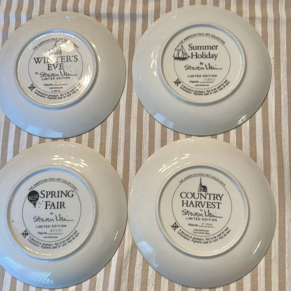 Vintage Franklin Mint plate set. Limited edition, signed & numbered - Picture 2 of 10